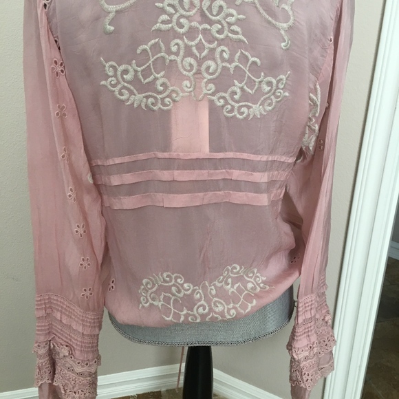 JOHNNY WAS BLOUSE S - Picture 4 of 5